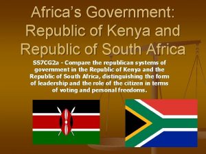 Africas Government Republic of Kenya and Republic of
