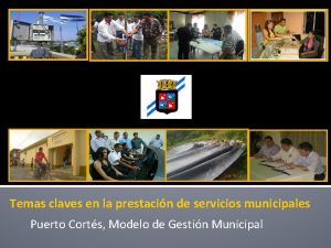 Temas claves en la prestacin de servicios municipales