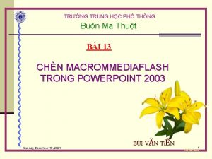 TRNG TRUNG HC PH THNG Bun Ma Thut