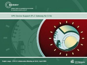 OPC Device Support PLC Gateway for 3 14