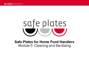 Safe Plates for Home Food Handlers Module 5