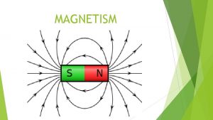 MAGNETISM MAGNETIC FORCE THE FORCE MAGNETS EXERT OVER