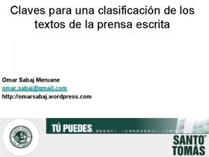 Claves para una clasificacin de los textos de