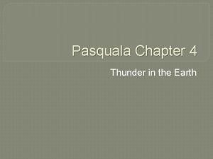 Pasquala Chapter 4 Thunder in the Earth Annual
