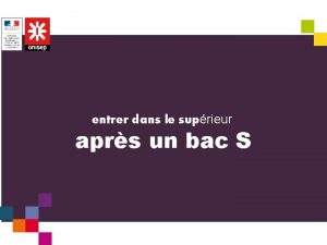 entrer dans le suprieur aprs un bac S