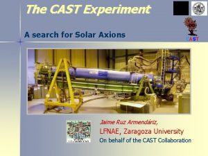 The CAST Experiment A search for Solar Axions