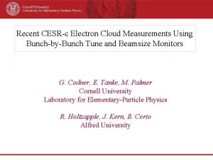 Recent CESRc Electron Cloud Measurements Using BunchbyBunch Tune