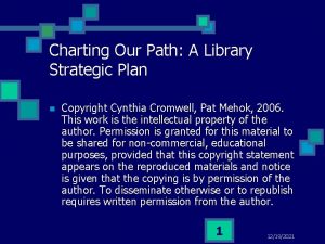 Charting Our Path A Library Strategic Plan n