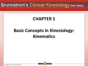 Brunnstroms Clinical Kinesiology Sixth Edition CHAPTER 1 Basic