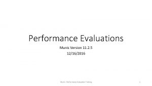 Performance Evaluations Munis Version 11 2 5 12162016