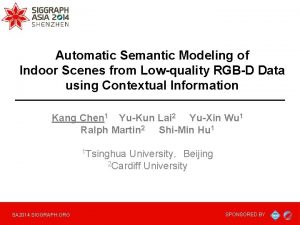 Automatic Semantic Modeling of Indoor Scenes from Lowquality