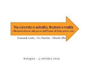 Tra concreto e astratto finzione e realt riflessioni