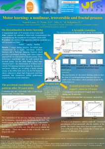 Motor learning a nonlinear irreversible and fractal process