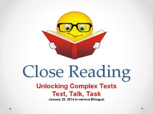 Close Reading Unlocking Complex Texts Text Talk Task