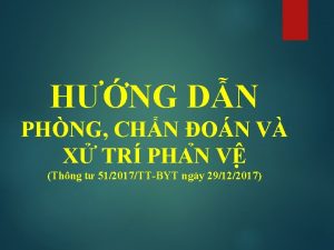 HNG DN PHNG CHN ON V X TR