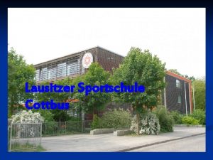 Lausitzer Sportschule Cottbus Auf dem Weg zum Abitur