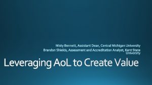 Leveraging Ao L to Create Value Leveraging Ao