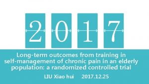 2017 4 Longterm outcomes from training in selfmanagement