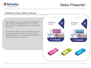 Sales Presenter Pin Stripe Colour USB 2 0
