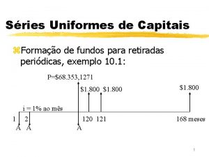 Sries Uniformes de Capitais z Formao de fundos