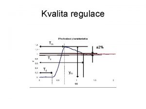 Kvalita regulace Tm 2 Ts Td ym Regulan