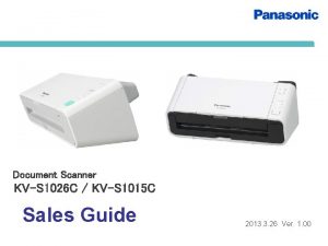 Document Scanner KVS 1026 C KVS 1015 C