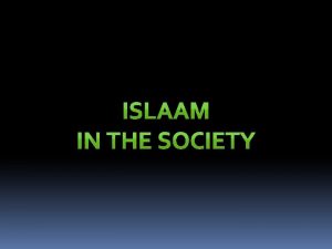 DEMOCRACY Islam promotes democracy because in a muslim