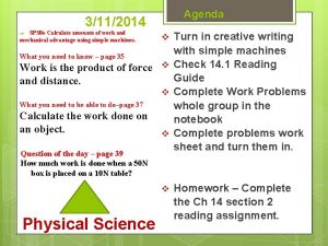 Agenda 3112014 SPS 8 e Calculate amounts of