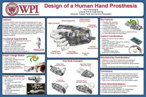 Design of a Human Hand Prosthesis Paul Ventimiglia