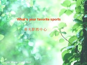 Whats your favorite sports Whats your favorite sports