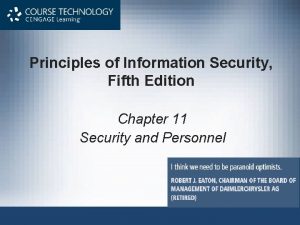 Principles of Information Security Fifth Edition Chapter 11