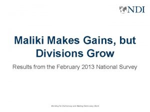 Maliki Makes Gains but Divisions Grow Results from