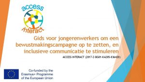 Gids voor jongerenwerkers om een bewustmakingscampagne op te