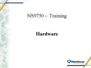 NS 9750 Training Hardware Memory Interface Memory Interface