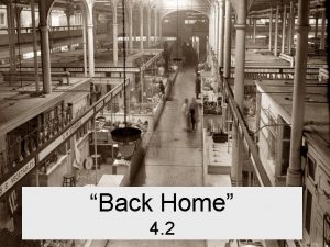 Back Home 4 2 Back Home Funding the