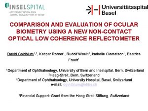 COMPARISON AND EVALUATION OF OCULAR BIOMETRY USING A