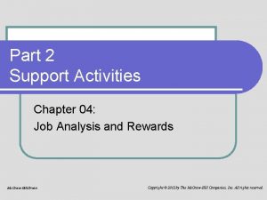 Part 2 Support Activities Chapter 04 Job Analysis