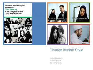 Divorce Iranian Style Holly Steadman Mandni Popat Daniel