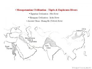Mesopotamian Civilization Tigris Euphrates Rivers Egyptian Civilization Nile