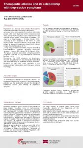 Therapeutic alliance and its relationship with depressive symptoms