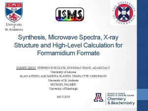 Synthesis Microwave Spectra Xray Structure and HighLevel Calculation