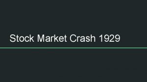 Stock Market Crash 1929 Political Cartoon Who is