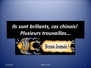 Ils sont brillants ces chinois Plusieurs trouvailles 12192021