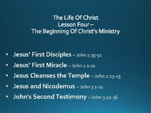 Jesus First Disciples John 1 35 51 Jesus