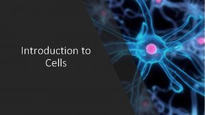 Introduction to Cells Matthias Schleiden concluded plants are