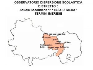 OSSERVATORIO DISPERSIONE SCOLASTICA DISTRETTO 3 Scuola Secondaria 1