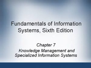 Fundamentals of Information Systems Sixth Edition Chapter 7