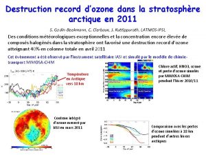 Destruction record dozone dans la stratosphre arctique en