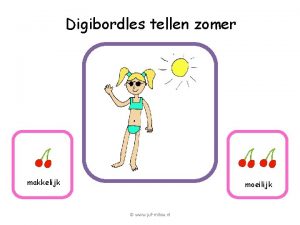 Digibordles tellen zomer makkelijk moeilijk www jufmilou nl