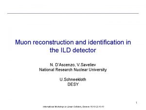 Muon reconstruction and identification in the ILD detector
